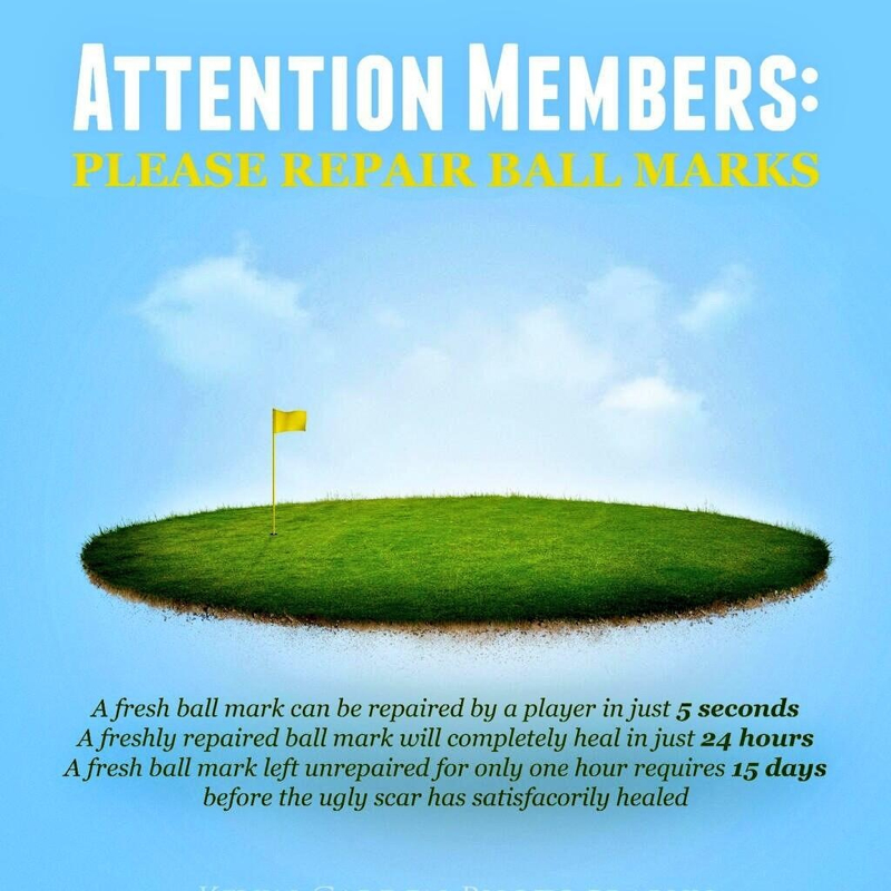Ball Mark Repair Glen Oak Country Club Maintenance Blog